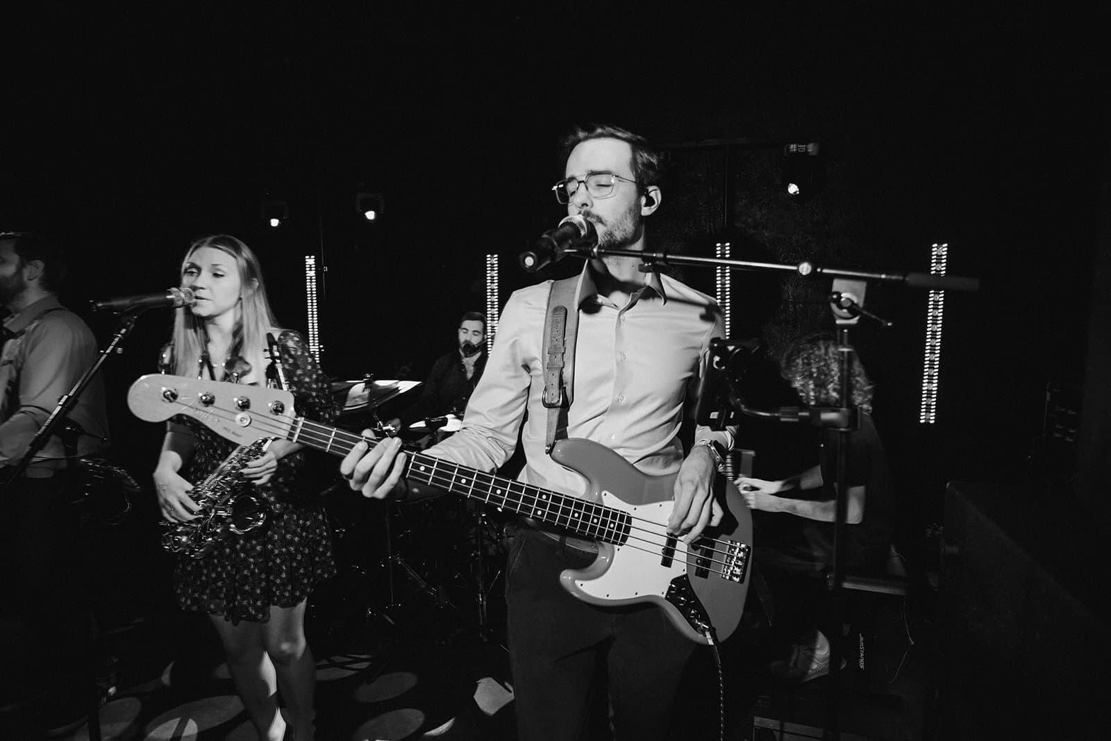 Heads Up Penny performing at a wedding reception